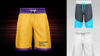 8826+ Basketball Shorts Mockup Psd Free Best for Showcase