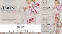 8832+ Kimono Mockup Premium Design Freebie