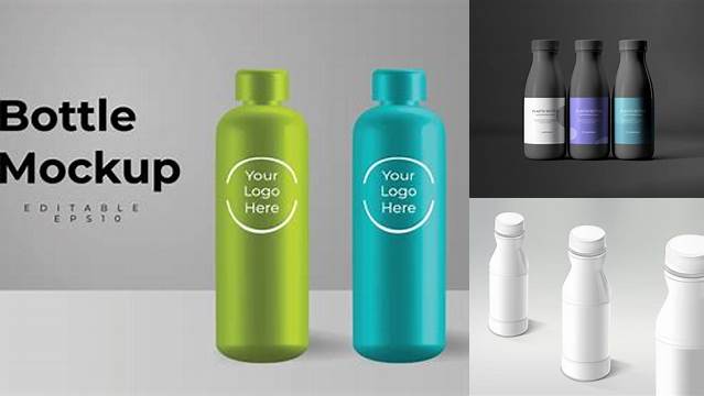 8832+ Plastic Bottle Mockup Best for Showcase