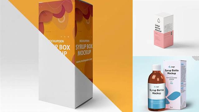 8833+ Syrup Box Mockup Include TIFF