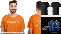 8837+ Front And Back T Shirt Mockup Professional PSD Resource