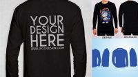 884+ Mock Up Kaos Lengan Panjang Psd Free PSD