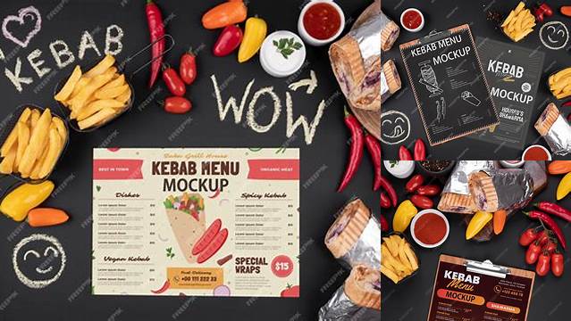 8848+ Mockup Kebab Editable Graphic Free PSD