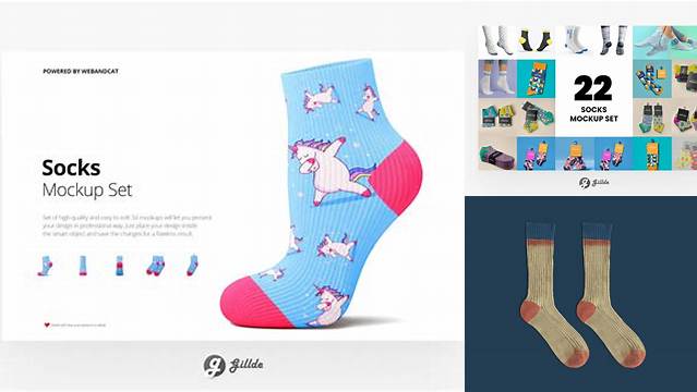 8849+ Sock Mockup Best for Showcase