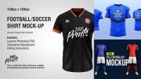 8852+ Camiseta Futbol Mockup Free PSD