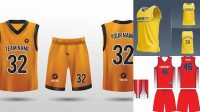 8853+ Basketball Uniform Mockup Free Download Free Mockup PSD