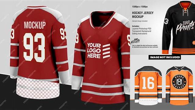 8856+ Hockey Jersey Mockup Fully Editable PSD Template