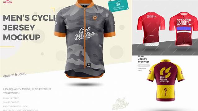 8860+ Mockup Cycling Jersey Free Elegant PSD Mockup