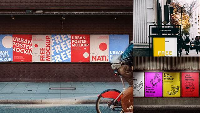 8868+ Street Poster Mockup Free Download Include TIFF