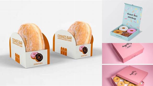 8875+ Donut Packaging Mockup Free Smart PNG Image