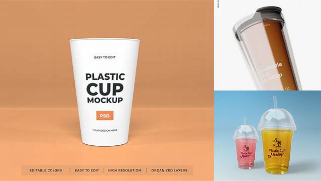 8875+ Reusable Plastic Cup Mockup PSD Free Download