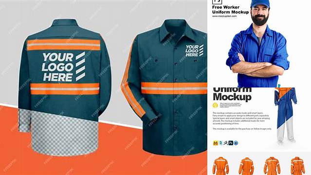 8882+ Work Uniform Mockup Digital Download