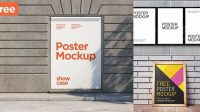 8885+ 3 Poster Mockup PSD Free Download