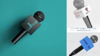 8892+ Microphone Mockup Free Premium PSD Freebie