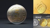 8915+ Coin Mockup Psd High-Resolution Graphic