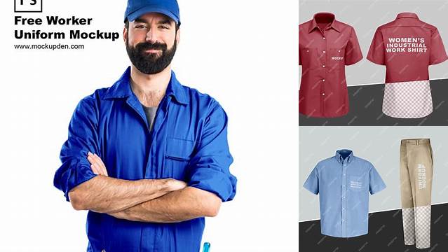 8928+ Work Uniform Mockup Free Easy to Use PSD