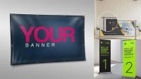 893+ Pvc Banner Mockup Smart PNG Image