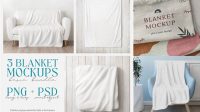 8933+ Blanket Mockup Include TIFF