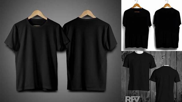 8937+ Mockup Kaos Polos Hitam Best for Showcase