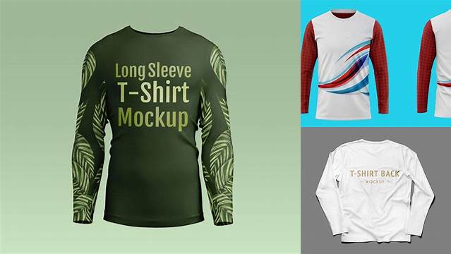 8946+ Long Sleeve Shirt Mockup Free Download Download Free PSD