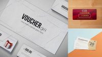 8955+ Gift Voucher Mock Up PSD Download