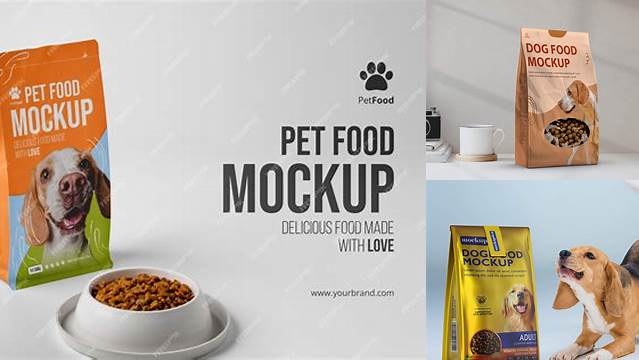 8957+ Dog Food Mockup Free PSD