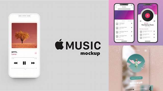 8959+ Apple Music Mockup Free High Resolution