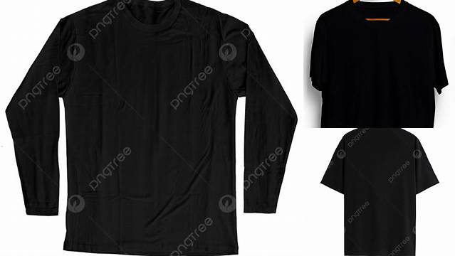 8961+ Mockup Baju Hitam Polos Layered PSD File Free Download