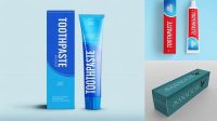 8967+ Toothpaste Box Mockup Free Download Easy Editable