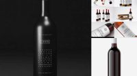 8981+ Wine Bottle Mockup Graphicburger Include TIFF