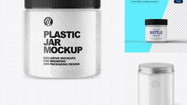 8987+ Clear Plastic Jar Mockup Digital Download