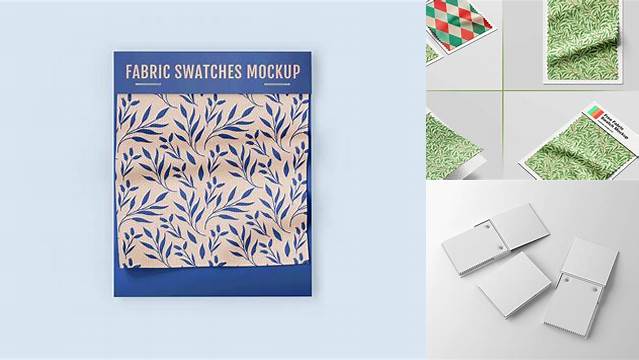 8995+ Fabric Swatch Mockup Free Smart Layer PSD