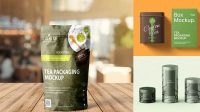 9002+ Tea Packaging Mockup PSD Download