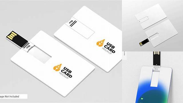 9013+ Usb Card Mockup Psd Smart PNG Image