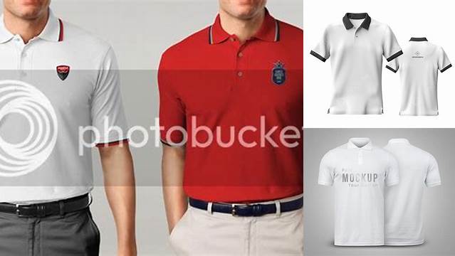 9022+ Mockup Polo Shirt Depan Belakang Free PSD