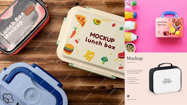 9026+ Mockup Lunch Box Digital Download