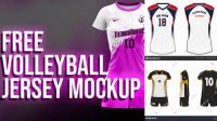 9026+ Volleyball Jersey Mockup Free Graphic Design Resource