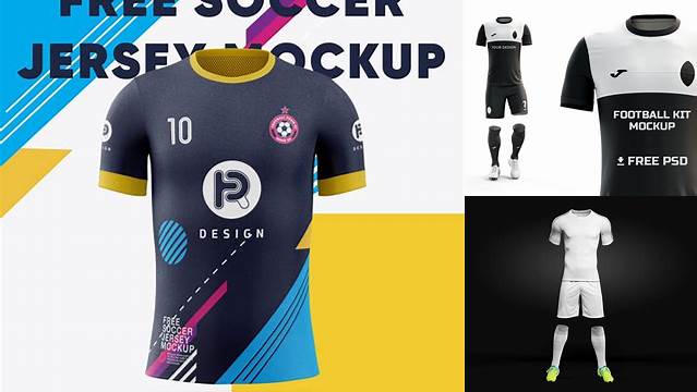 9027+ Soccer Shirt Mockup Smart PNG Image