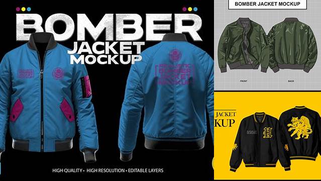 9030+ Mockup Bomber Free Design Resource