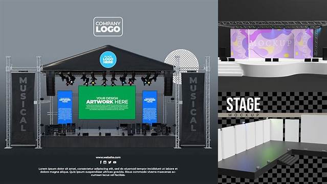 9040+ Concert Stage Mockup Editable Photoshop File