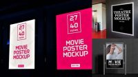 9048+ Movie Poster Mock Up Free PSD