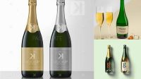 905+ Champagne Mockup Psd Editable Mockup PSD