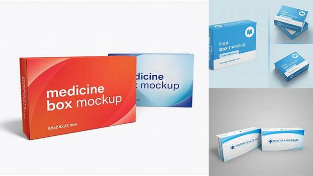 9053+ Medicine Box Mockup Psd Free Download Professional Design PSD