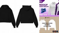 9057+ Crop Hoodie Mockup Free Include TIFF