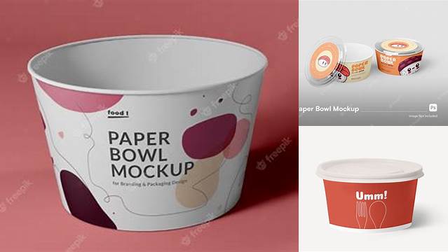 9067+ Paper Bowl Mockup Free Elegant Photoshop Mockup