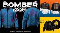 9068+ Free Bomber Jacket Mockup PSD File for Designers