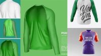 9068+ Raglan Long Sleeve Mockup Free Layered Photoshop Template