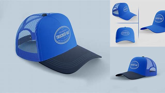 9069+ Trucker Cap Mockup Psd Free Smart Layer PSD