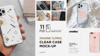 9070+ Transparent Iphone Case Mockup Free Creative Design Resource