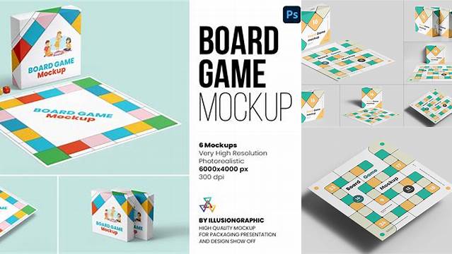 9075+ Board Game Mockup Psd Free Editable PSD